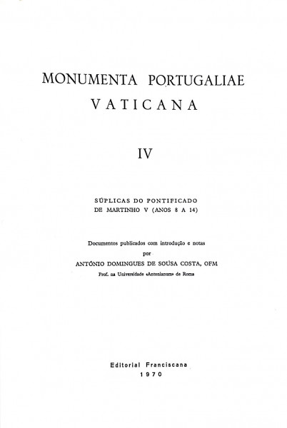 Monumenta Portugaliae Vaticana IV