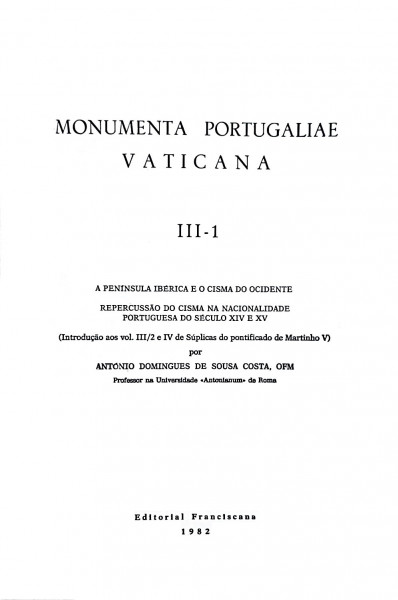 Monumenta Portugaliae Vaticana III - 1